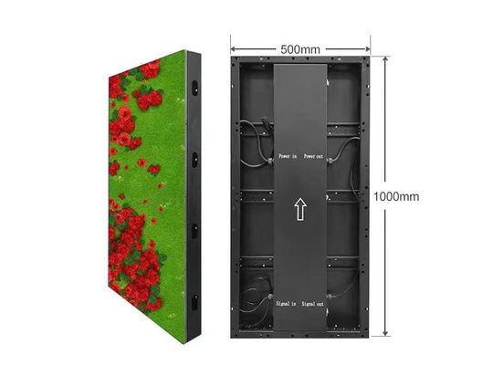 IP68 الشاشة الأرضية قاد البلاط الشاشة الأرضية قاد P3.91 500x1000mm 1920hz ضغط 2tons