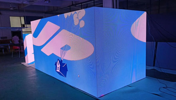شاشة قاد داخلية للاستئجار 500x500 ملم 90 درجة 1920 هرتز قاد Video Wall