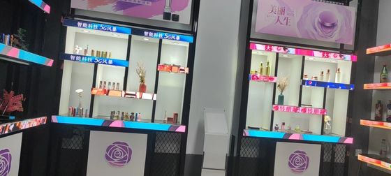 300 * 60mm P1.25 LED شاشة رف المتاجر COB GOB ألومنيوم رقيق WiFi شاشة LED