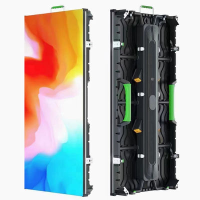 الشاشة الداخلية 500 * 1000 P3.91 شاشة LED 3840 هرتز منحنى الرابط الأمامي المغناطيسي الصيانة منحنى القفل