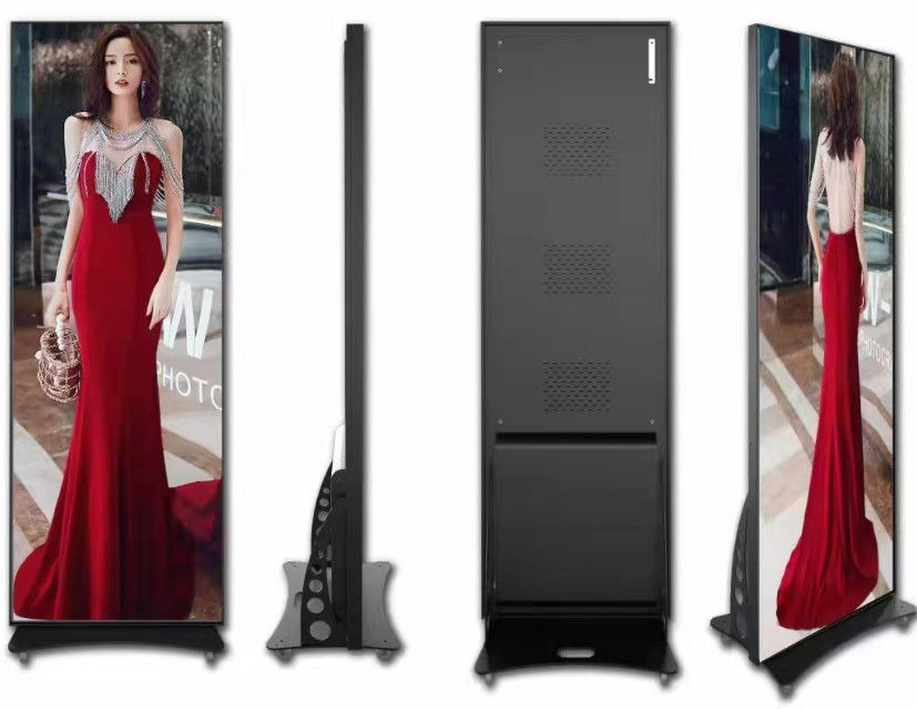 P2.5 Smart قاد Poster Display 640*1600 عرض داخلي مستأجر مدعوم 1920Hz